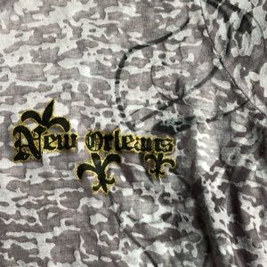 Camouflage New Orleans Burnout T-Shirt Size LG
